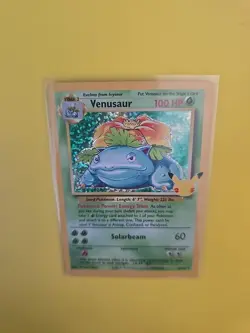 Pokemon TCG Venusaur Holo Rare Card 15/102 Celebrations 25th Anniversary Edition - Image 3