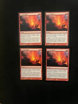 Searing Blaze x4 [Worldwake] Near Mint MTG Magic Cards - Image 1