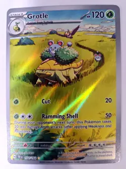 Grotle 164/162 Illustration Rare Holo Pokemon Card SV Temporal Forces M/ NM - Image 1