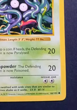 Pokemon Cards: Base Set 1st Edition Common: Tangela 66/102 - Image 5