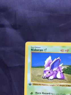 Pokemon Cards: Base Set 1st Edition Common: Nidoran M 55/102 - Image 2