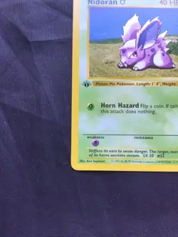 Pokemon Cards: Base Set 1st Edition Common: Nidoran M 55/102 - Image 5