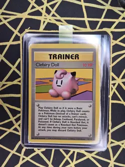 🔥 Clefairy Doll 70/102 🔥 Original Non Holo Rare Base Set Pokemon Card Trainer - Image 1