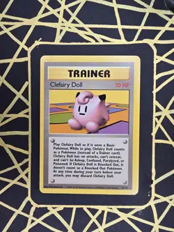 🔥 Clefairy Doll 70/102 🔥 Original Non Holo Rare Base Set Pokemon Card Trainer - Image 2