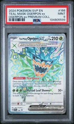 TEAL MASK OGERPON #166 PSA 9 • 2024 Sv: Scarlet & Violet Promo Cards Holo - Image 1