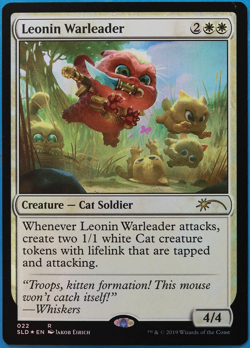 Leonin Warleader (Secret Lair Promo) FOIL NM MTG MAGIC CARD (504433) ABUGames - Image 1