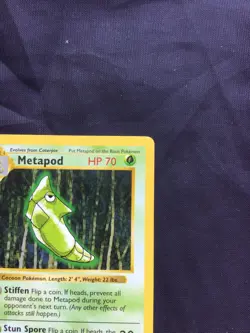 Pokemon Cards: Base Set 1st Edition Common: Metapod 54/102 - Image 3