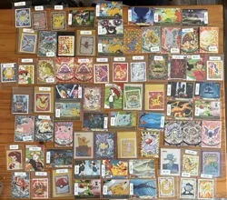 TCG POKEMON 100+ Topps Pokemon cards And Stickers! All Authentic! - Image 1