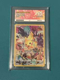 Pokemon Pikachu TCG Crown Zenith Holo Card 160/159 Secret Rare Ace 10 Gem Mint - Image 1