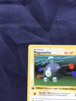 Pokemon Cards: Base Set 1st Edition Common: Magnemite 53/102 - Image 2