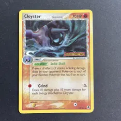 Cloyster 14/101 rev holo EX Dragon Frontiers stamped Pokemon Trading Card - Image 1