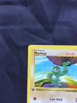Pokemon Cards: Base Set 1st Edition Common: Machop 52/102 - Image 2