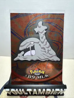 Topps Muk #89 Blue Logo Silver Holo Pokemon Card Series 2 - Image 1