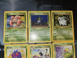 6-Card Pokemon Jungle Set Lot, Oddish, Butterfree, Paras, Bellsprout, Venonat - Image 2