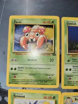 6-Card Pokemon Jungle Set Lot, Oddish, Butterfree, Paras, Bellsprout, Venonat - Image 5