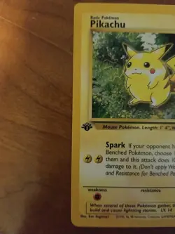 Pikachu 60/64 1st Edition Jungle Promo Gold W Stamp Pokemon Card Wizards - Image 2