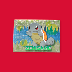 SQUIRTLE (ZENIGAME)--JAPANESE MEIJI EMBOSSED PROMO FOIL POKEMON CARD - Image 1