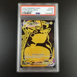 PSA 10 Pikachu Vmax TG29/TG30 Pokemon Lost Origin Holo Full Art Graded Card - Image 1