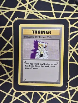 🔥 Imposter Professor Oak 73/102 🔥 Original Non Holo Rare Base Set Pokemon Card - Image 2