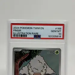 Pinsir 168/167 Illustration Rare Twilight Masquerade Pokemon TCG Card PSA 10 - Image 3
