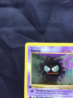 Pokemon Cards: Base Set 1st Edition Common: Gastly 50/102 - Image 2