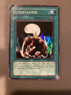 Yu-Gi-Oh Card - SOD-EN043 - ECTOPLASMER (super rare holo) - DAMAGED - Image 1