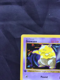 Pokemon Cards: Base Set 1st Edition Common: Drowzee 49/102 - Image 2