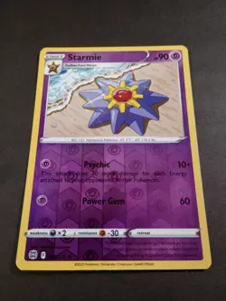 Pokemon Brilliant Stars Starmie Reverse Holo Uncommon Card 055/172 NM - Image 1