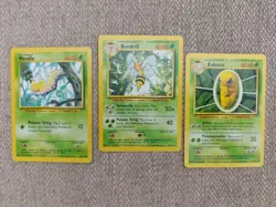 Pokemon TCG Beedrill Base Set, 17/102, Regular Rare Card With Kakuna & Weedle - Image 1