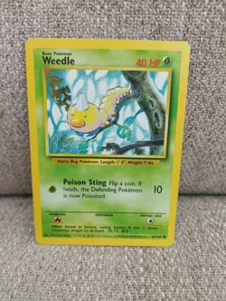 Pokemon TCG Beedrill Base Set, 17/102, Regular Rare Card With Kakuna & Weedle - Image 2