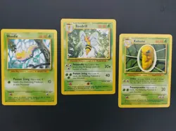 Pokemon TCG Beedrill Base Set, 17/102, Regular Rare Card With Kakuna & Weedle - Image 4