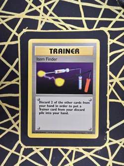🔥 Item Finder 74/102 🔥 Original Non Holo Rare Base Set Pokemon Card Trainer - Image 2