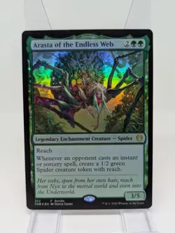 MTG Arasta of the Endless Web 352/396 Theros Beyond Death NM FOIL has print line - Image 1
