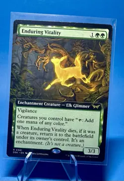 MTG Enduring Vitality - Extended Art, NM-Mint, English Duskmourn: House of Horro - Image 1