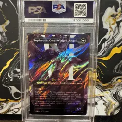 MTG Final Fantasy Sephiroth Fabled Soldier Borderless, Surge Foil, #527, PSA 10 - Image 2