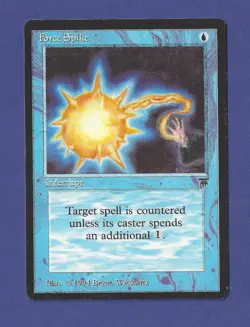 1994 Magic the Gathering - Force Spike - Interrupt - Legends MTG - Image 1