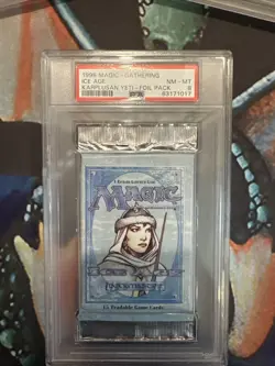 Magic The Gathering Ice Age Graded PSA 8 Booster Pack Factory Sealed 1995 - Image 1