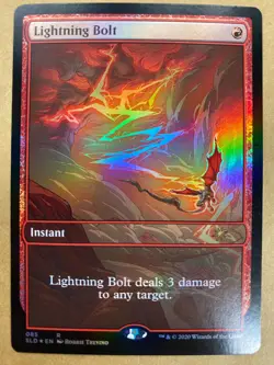 MTG 1x FOIL Lightning Bolt # 85 Secret Lair Drop Magic the Gathering Card x1 NM - Image 1