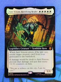 1x FOIL EXTENDED Anti-Venom, Horrifying Healer, NM, SPM, Magic Gathering, MtG - Image 1