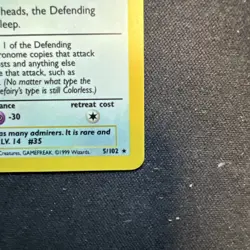 Pokemon TCG Clefairy Base Set 5/102 Holo Rare - Image 3