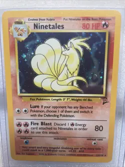 Pokemon TCG Ninetales Holo Unlimited Holo Rare Card Base Set 2 13/130 - Image 2
