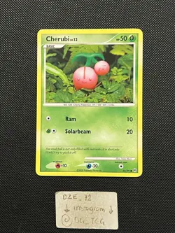 Pokemon Platinum Arecus 2009 - Cherubi LV.12 - 60/99 - Non Holo Common - NM - Image 1