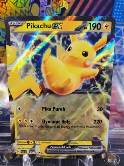 Pikachu EX 063/193 Double Rare Pokemon TCG S&V Paldea Evolved - Image 1