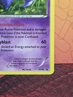 Meowstic - XY48 - Pokemon XY Black Star Holo Promo - Moderately Played - Image 5