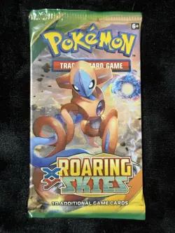 Xy Roaring Skies Booster Pack Pokemon TCG Sealed Deoxys Art - Image 1