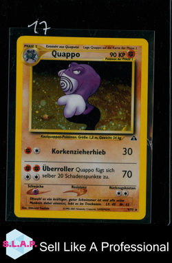 QUAPPO POKEMON 9/75 2001 NEO DISCOVERY GERMAN HOLO - Image 1