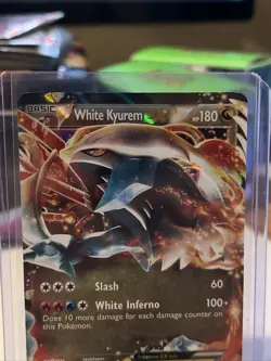Pokemon TCG White Kyurem-EX Black and White Plasma Storm 96/135 Holo Rare NM - Image 2