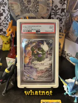 2025 POKEMON WHITE FLARE POKEMON CENTER ETB PROMO SVP #210 TORNADUS PSA 9 - Image 1