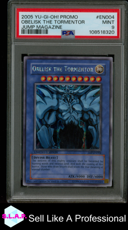 OBELISK THE TORMENTOR JUMP MAGAZINE YU-GI-OH! PRM JUMP MAGAZINE 2005 EN004 PSA 9 - Image 1