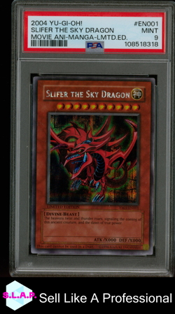 SLIFER THE SKY DRAGON MOVIE ANI-MANGA-LMTD.ED. YU-GI-OH! 2004 EN001 PSA 9 - Image 1